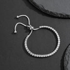 Bracelet à chaîne coulissante Bling CZ B1013