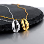 Pendentif coquille de trompette de conque N1012