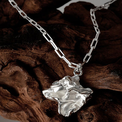 Collier à breloques froissé froissé N1021