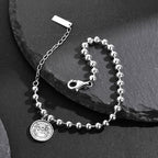 Bracelet chaîne à billes Elizabeth Coin B1015