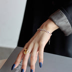 Bracelet chaîne à billes Elizabeth Coin B1015