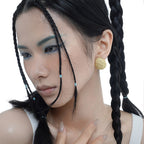 Boucles d'oreilles martelées motif érodé E1161