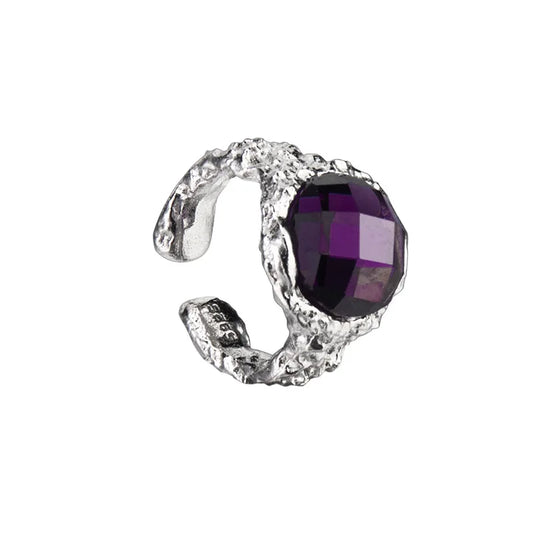 Boucle d'oreille CZ à motif érodé E1169, 1 pièce