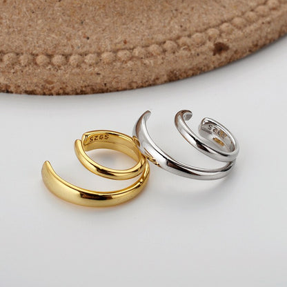 Manchette d'oreille en fil tourbillonnant E1093 1 pièce