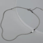 Collier chaîne serpent plate N1020
