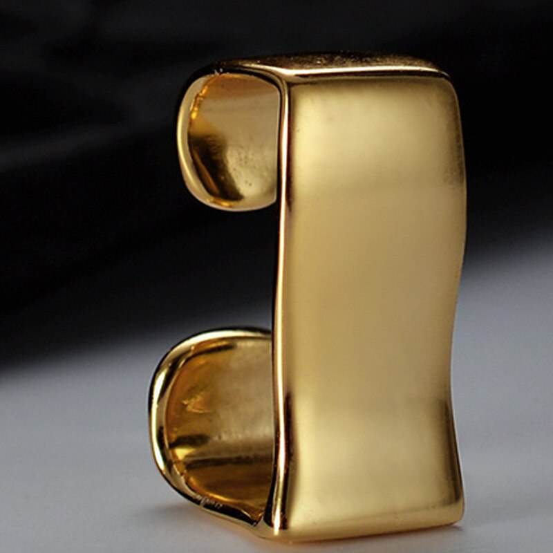 Manchette d'oreille polie géométrique E1228 1 pièce