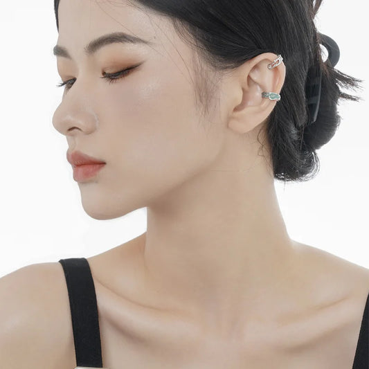 Clou d'oreille à élément corrodé en émail E1162, 1 pièce