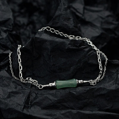 Bracelet Multi Chaînes Jade Bambou B1017