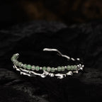 Bracelet irrégulier en perles de jade B1008
