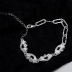 Bracelet à maillons froissés épais B1024