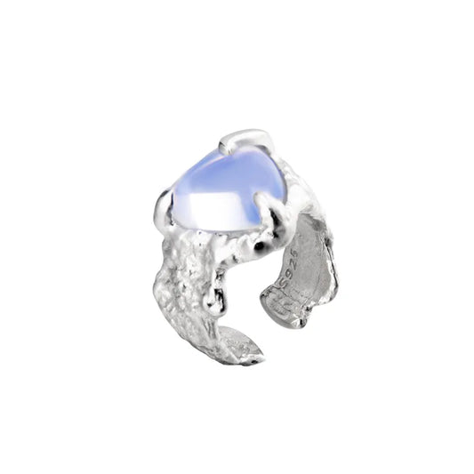 Manchette d'Oreille Originale Texturée Cœur E1183, 1 Pièce