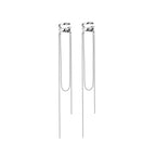 Boucle d'Oreille Longue Chaîne Ouverte E1114, 1 Pièce