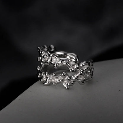 Boucle d'oreille texturée Alien E1217, 1 pièce