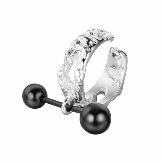 Boucle d'oreille haltère originale E1180, 1 pièce