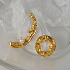 Clous d'oreilles irréguliers texturés E1202