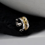 Manchette d'Oreille Large avec Incrustation Dorée E1132, 1 Pièce