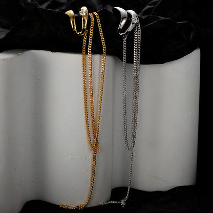 Boucle d'oreille originale à pompon long E1174, 1 pièce