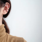 Boucles d'oreilles créoles ouvertes liquides E1105 1 pièce