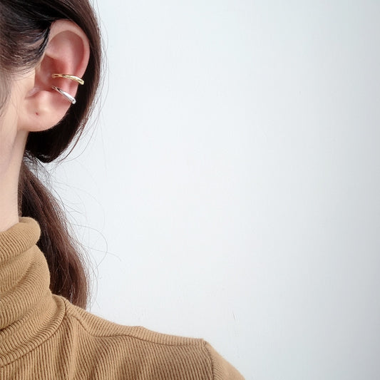 Boucles d'oreilles créoles ouvertes liquides E1105 1 pièce