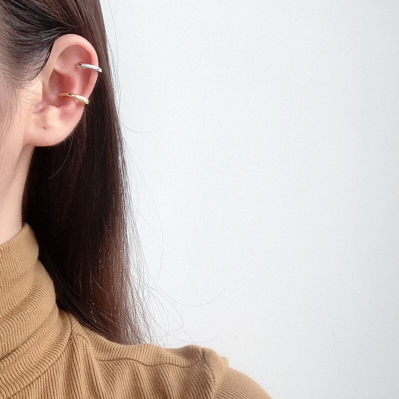 Boucles d'oreilles créoles ouvertes liquides E1105 1 pièce