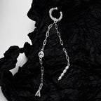 Manchette d'Oreille à Longue Chaîne de Perles E1146, 1 Pièce