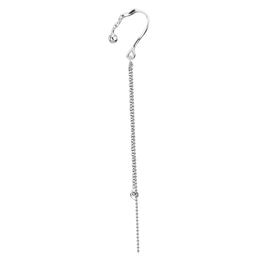 Clou d'Oreille à Crochet Alien Chaîne à Pompons E1136, 1 Pièce