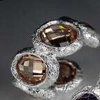 Manchette d'oreille en CZ mat E1214, 1 pièce