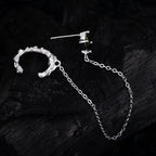 Boucle d'oreille longue chaîne CZ E1192, 1 pièce