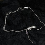 Collier multibrins avec accents de perles N1001