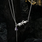 Collier multibrins avec accents de perles N1001