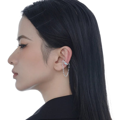 Bijou d'oreille Naturalistic Chained CZ E1222, 1 pièce