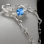 Bijou d'oreille Naturalistic Chained CZ E1222, 1 pièce