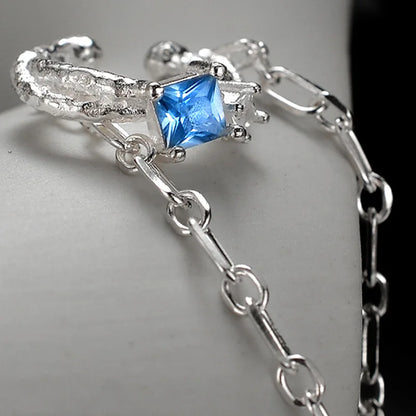 Bijou d'oreille Naturalistic Chained CZ E1222, 1 pièce