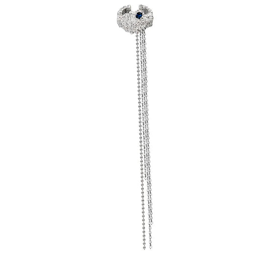 Bijou d'oreille Naturalistic Chain CZ E1221, 1 pièce
