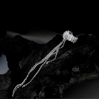 Bijou d'oreille Naturalistic Chain CZ E1221, 1 pièce