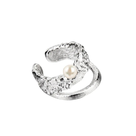 Bijou d'oreille irrégulier en perles E1218, 1 pièce