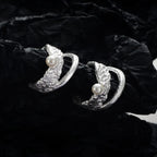 Bijou d'oreille irrégulier en perles E1218, 1 pièce