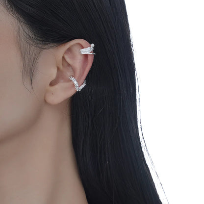 Bijou d'oreille irrégulier en perles E1218, 1 pièce