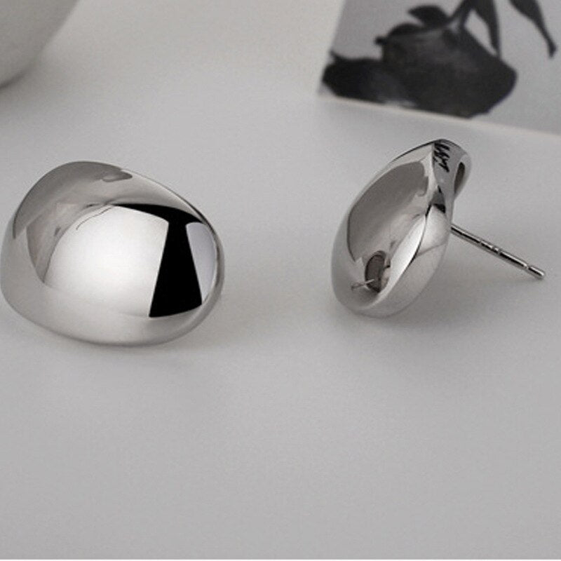 Clous d'oreilles Beanpod polis E1191