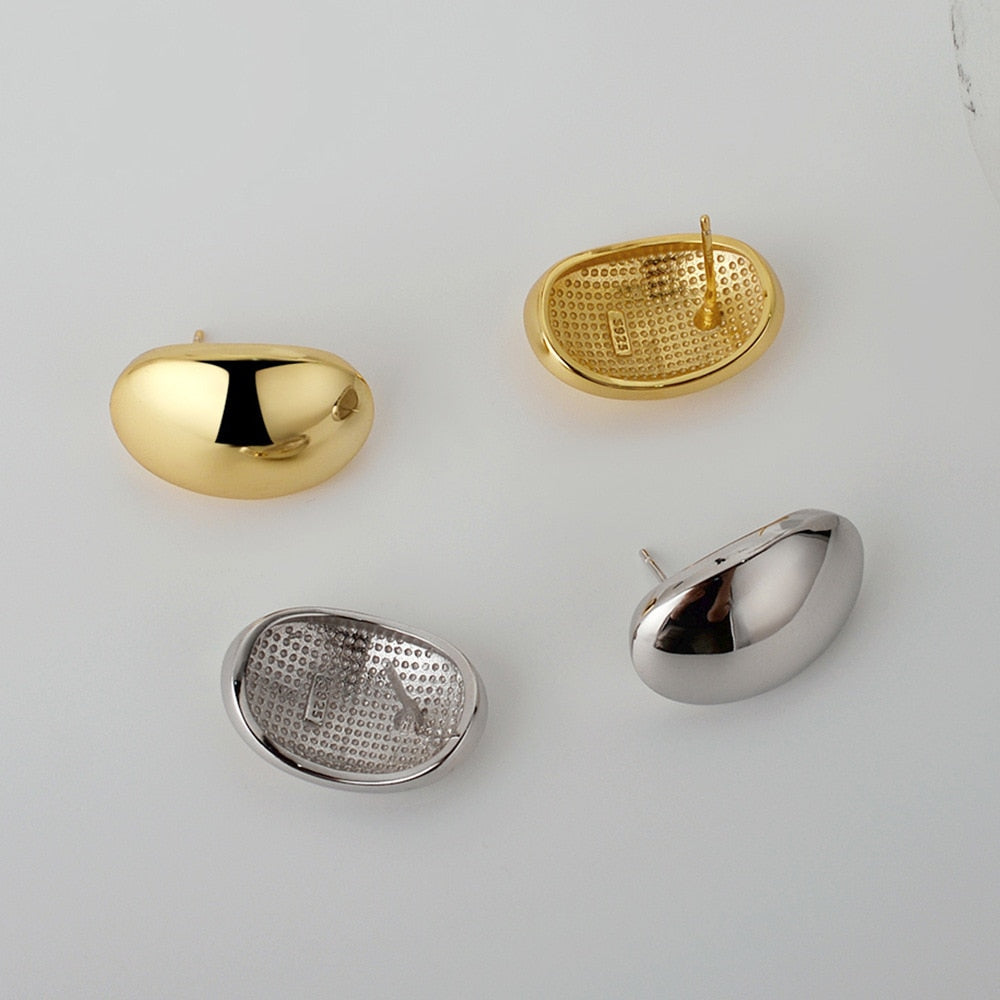 Clous d'oreilles Beanpod polis E1191