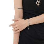 Bracelet chaîne serpent à griffes CZ B1009