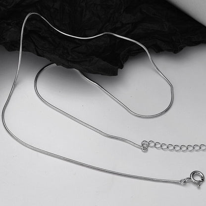 Collier chaîne serpent ronde N1015