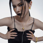 Clous irréguliers effet feuille d'aluminium à volants E1165