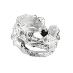 Boucle d'oreille originale texturée mate E1135, 1 pièce