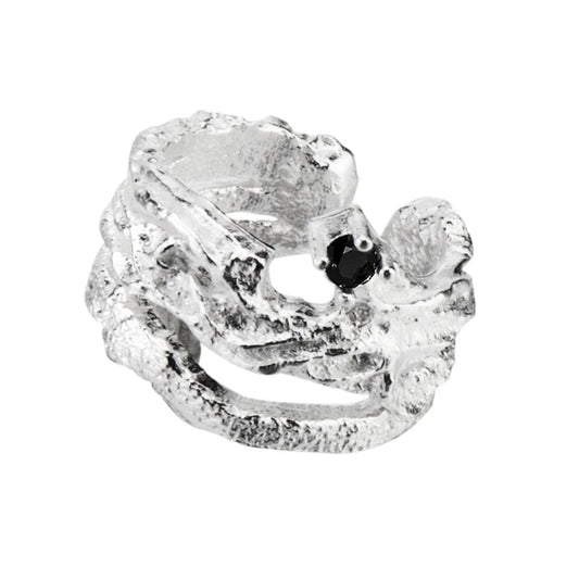 Boucle d'oreille originale texturée mate E1135, 1 pièce