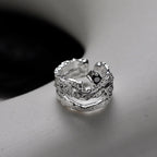 Boucle d'oreille originale texturée mate E1135, 1 pièce