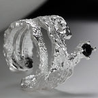 Boucle d'oreille originale texturée mate E1135, 1 pièce