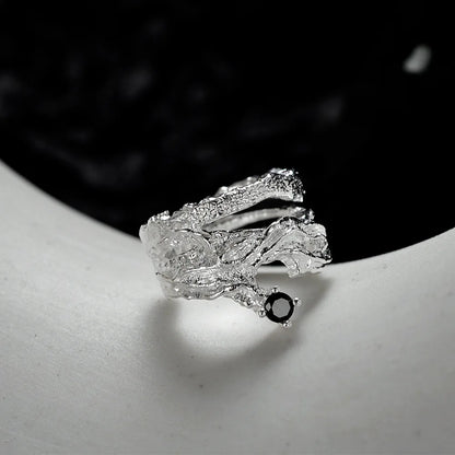 Boucle d'oreille originale texturée mate E1135, 1 pièce