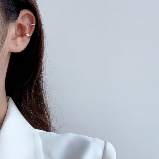 Manchette d'oreille cerceau liquide irrégulière E1097 1 pièce