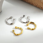 Manchette d'oreille cerceau liquide irrégulière E1097 1 pièce